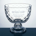 Crystal Golf Bowl Award - Large (8.5"x12.5"x5.25")